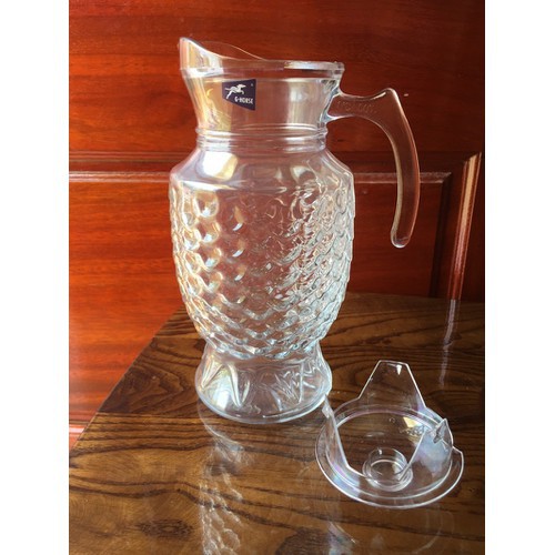 Bình thủy tinh đựng nước lạnh kiểu vảy cá G-horse loại 1500ml