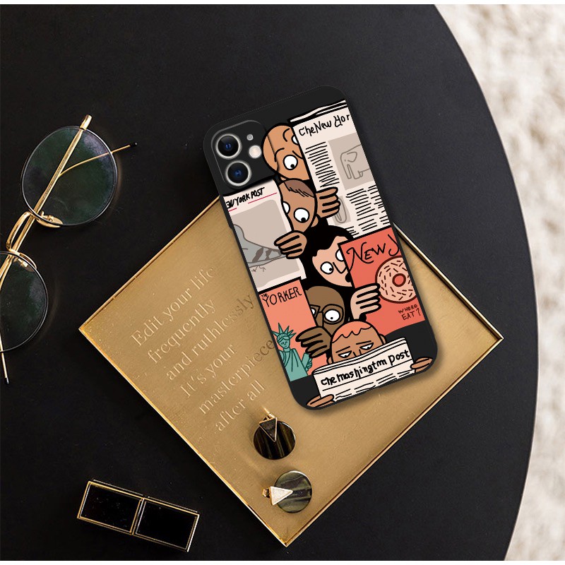 Ốp Điện Thoại Mềm In Hình Sáng Tạo Cho iphone 13 14 pro max xr 6s 7 8 plus 12 mini 11 pro x xs max se2