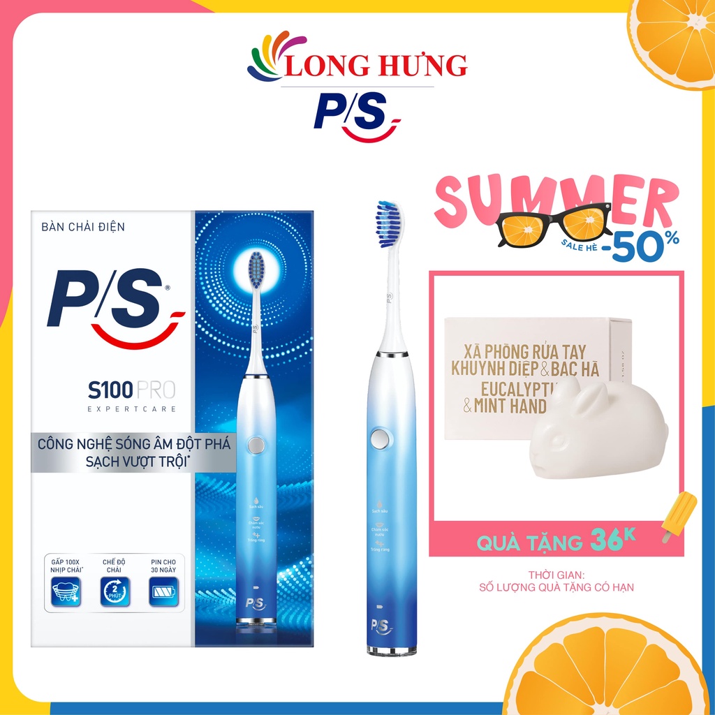 Bàn chải điện P/S S100 PRO - Hàng chính hãng