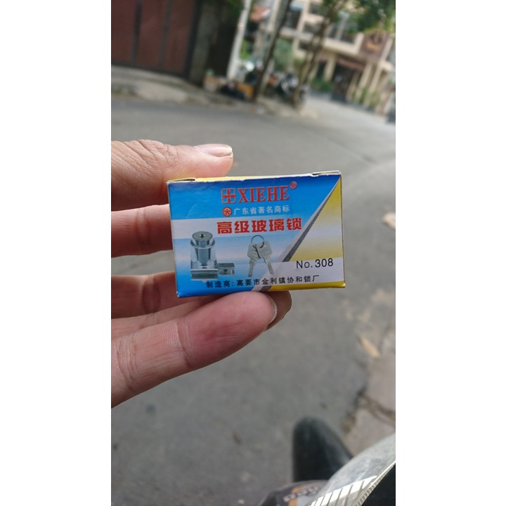 Khóa tủ kính 2 cánh mở XIEHE chính hãng