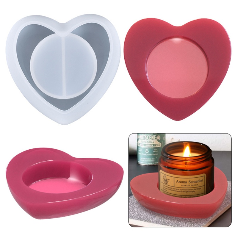 Giá Đỡ Đèn Cầy / Nến Để Bàn Hình Trái Tim Độc Đáo Trang Trí Nhà Cửa