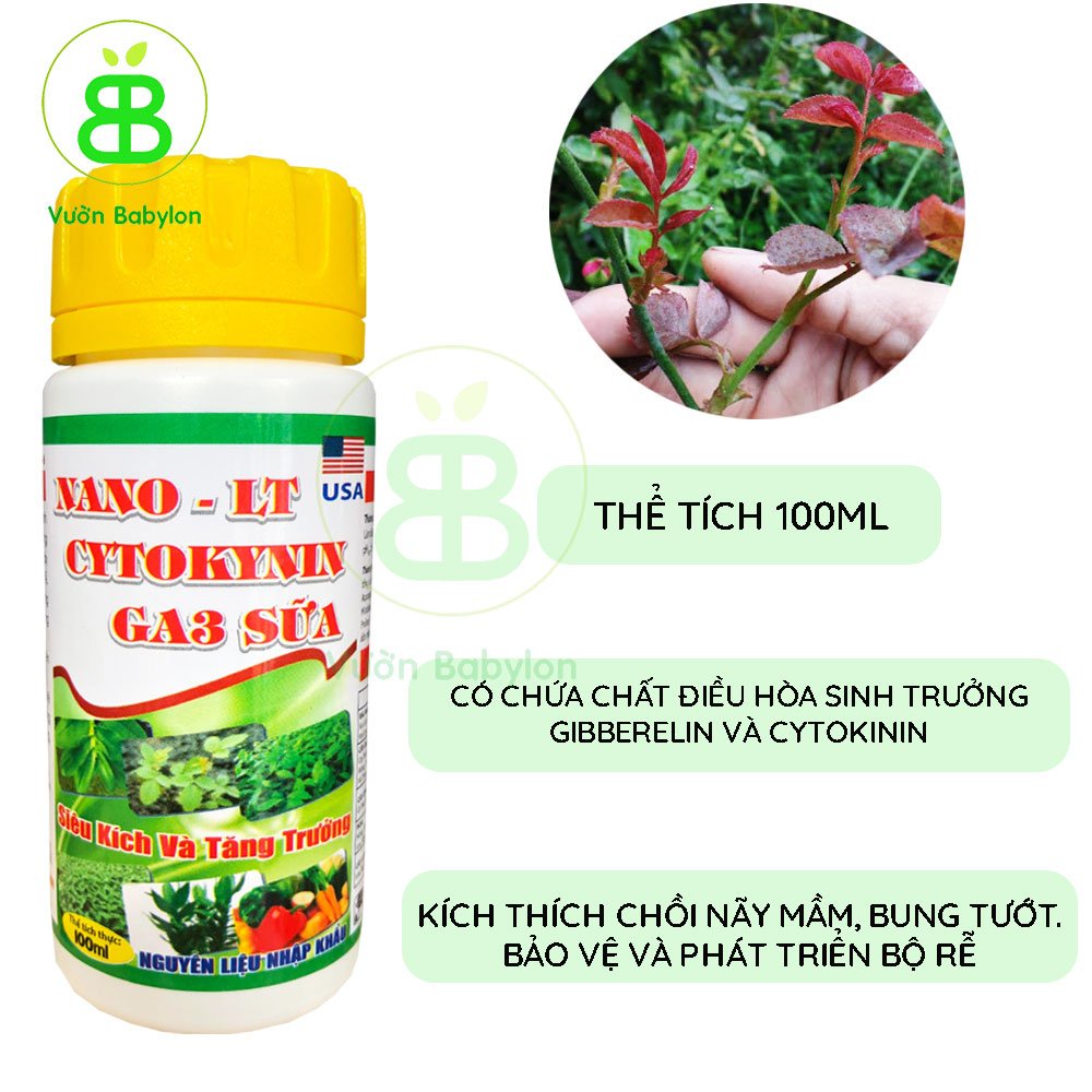 Phân Bón Kích Thích Sinh Trưởng Cytokinin GA3 - 100ML