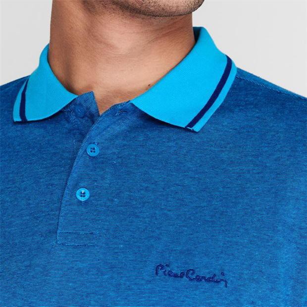 Áo Thun Nam Pierre Cardin Polo Pin Stripe Turq Royal