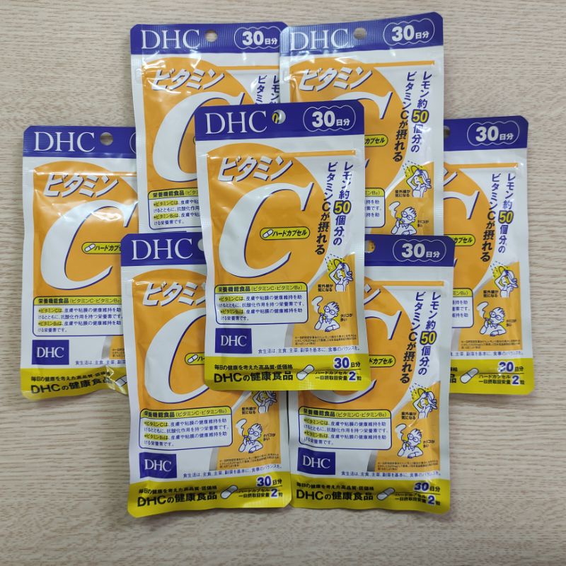 Viên Uống Trắng Da DHC Vitamin C Hard Capsule Nhật Bản 60 Viên - Giúp Sáng Da, Giảm Thâm Và Tăng Cường Sức Đề Kháng