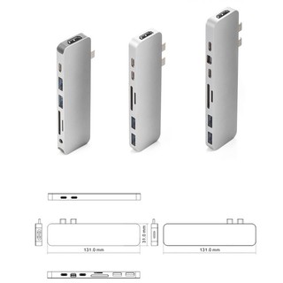 [ELCL100K giảm max 100K đơn 700K] [Sale 30k đơn hàng từ 600k] HYPERDRIVE PRO 8-IN-2 HUB FOR USB-C MACBOOK PRO 2016/2017