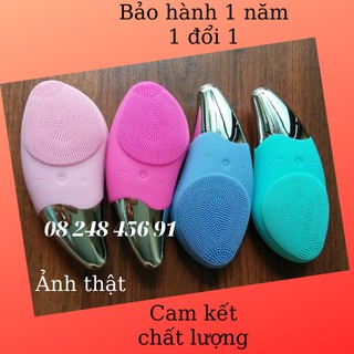 Máy Rửa Mặt Massage Nâng cơ - Sonic Facial Brush - 4 Màu Thời Trang - Sạc Điện