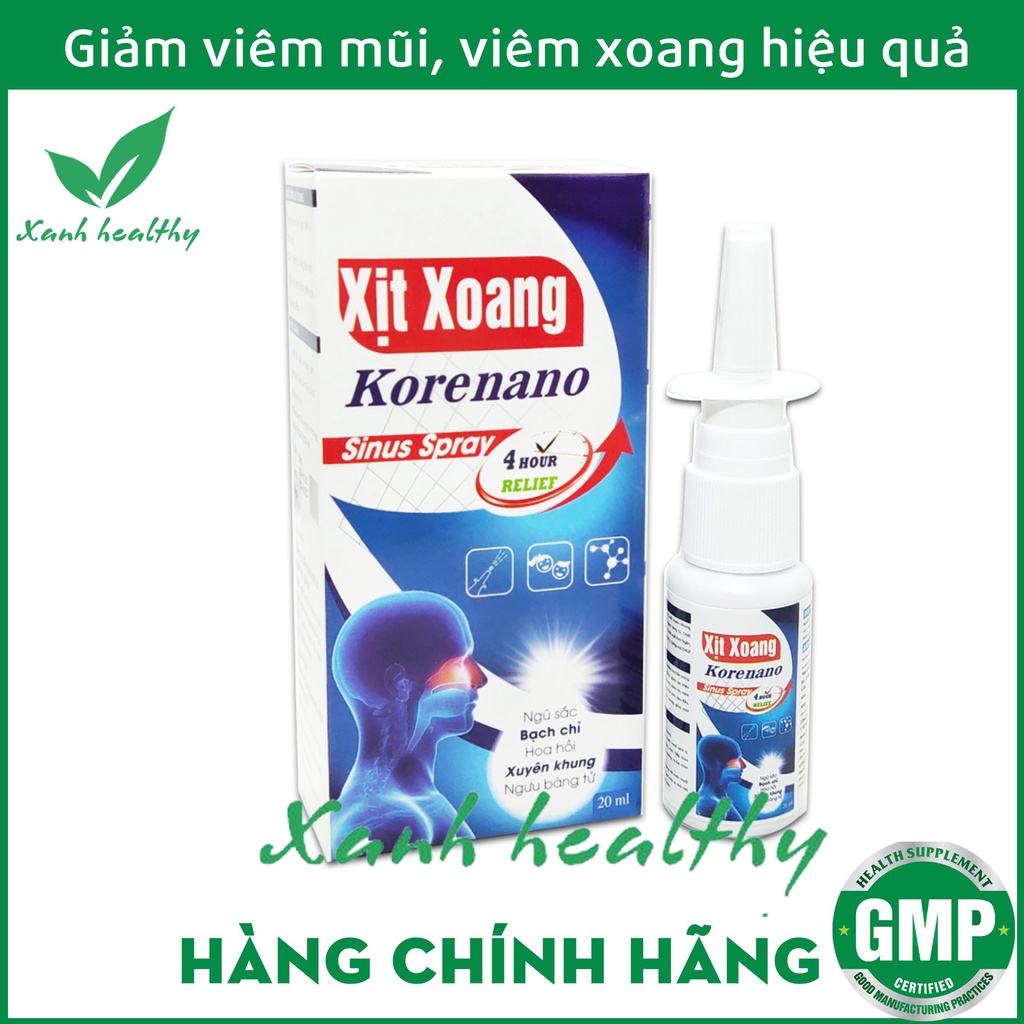 Xịt xoang, xịt họng thảo dược XỊT DETOX XOANG NANO - giảm xoang cấp tính, rửa trôi bụi bẩn mũi họng, giảm ho hiệu quả