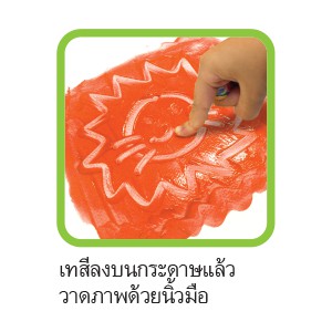 Màu nước - Màu vẽ bằng tay Finger Paint cho bé yêu sáng tạo - 1 sét 6 màu