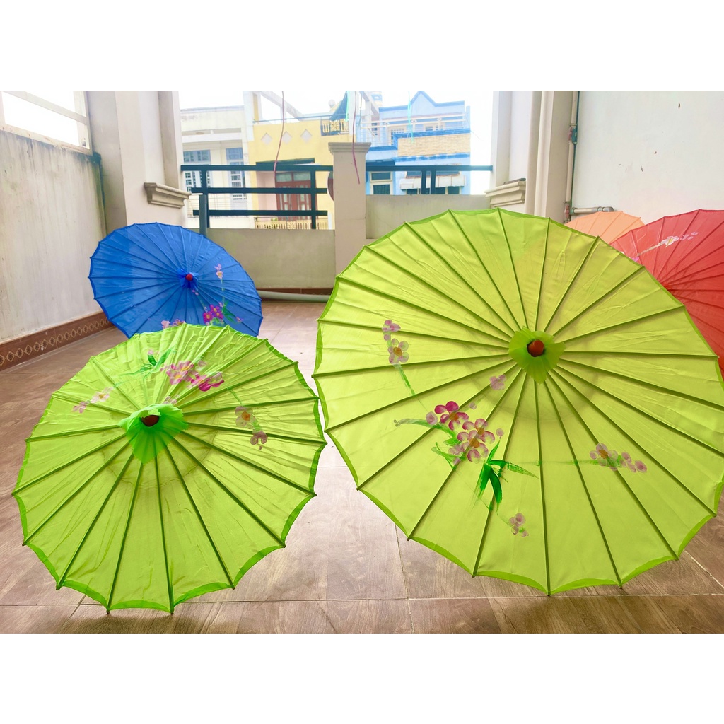 DÙ CỔ TRANG MÚA BIỂU DIỄN TRANG TRÍ, DÙ CỔ TRANG CHỤP HÌNH PHONG CÁCH NHẬT BẢN, TRUNG QUỐC BẰNG TRE VÀ VẢI