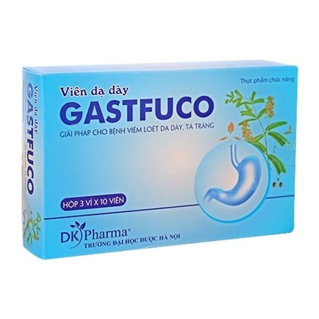 GASTFUCO hỗ trợ điều trị viêm loét dạ dày tá tràng cấp và mãn tính hộp 30 viên của ĐẠI HỌC DƯỢC HÀ NỘI