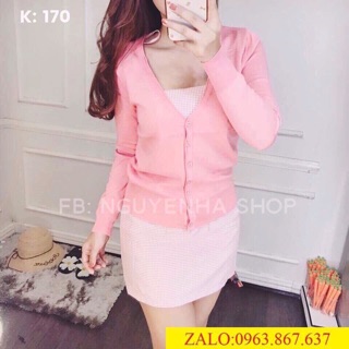 Áo khoác len nút bọc