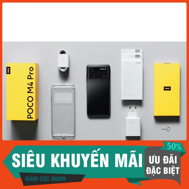 Điện thoại Xiaomi POCO M4 Pro 5G 6GB/128GB - Hàng chính hãng NGUYÊN SEAL bảo hành 12 tháng