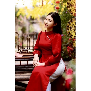 🌈ÁO DÀI CÁCH TÂN ĐỎ TAY DÀI BỒNG💥