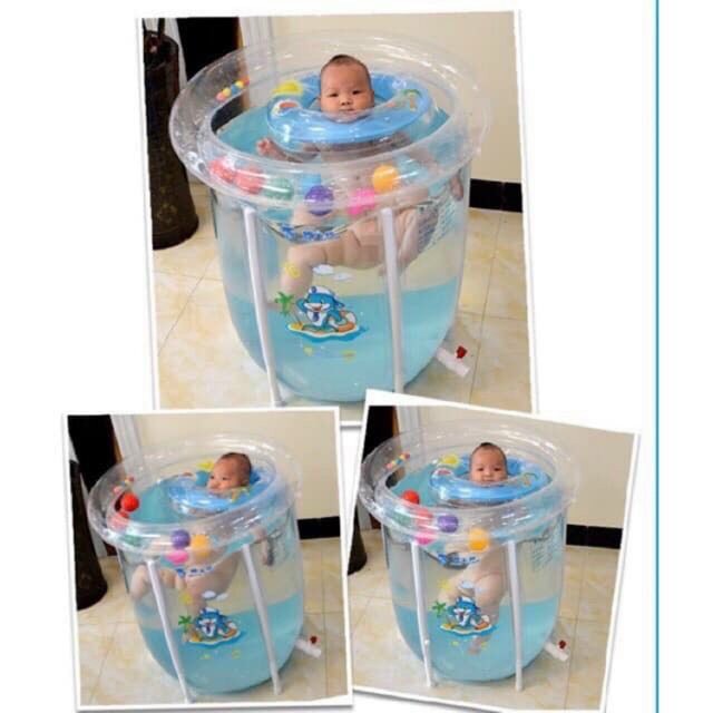 Bể Bơi Thành Cao 80x80 Doctor Dolphin CHÍNH HÃNG Kèm Nhiều Phụ Kiện