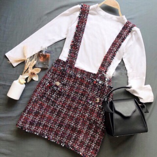 Váy dạ tweed zẩ xuất