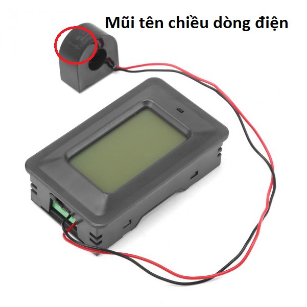 (TÙY CHỌN) Thiết bị đo công suất, công tơ điện, đồng hồ điện tử 6 thông số 100A hoặc 4 thông số 80A.