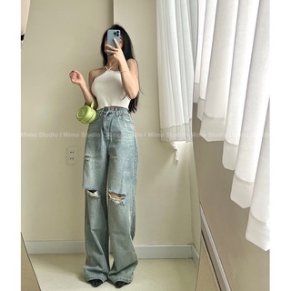 Áo len dệt kim mỏng dây đan chéo