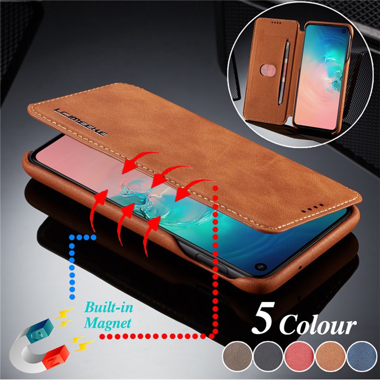 Bao da điện thoại màu trơn kiểu dáng cổ điển cho Samsung Galaxy A50 A70 A30 A20e A20 A40 | BigBuy360 - bigbuy360.vn