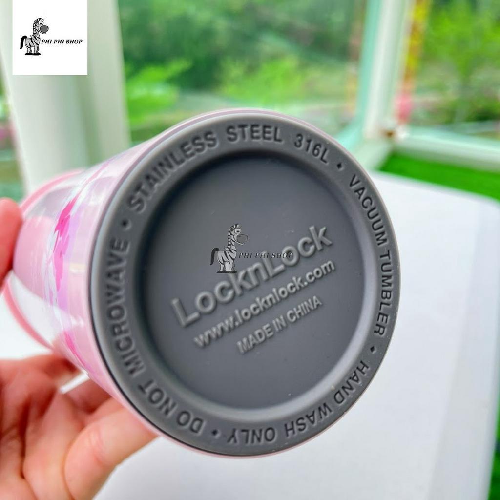 Bình Giữ Nhiệt Lock&Lock Energetic One-touch Tumbler 550ml LHC3249 Peach Blossom