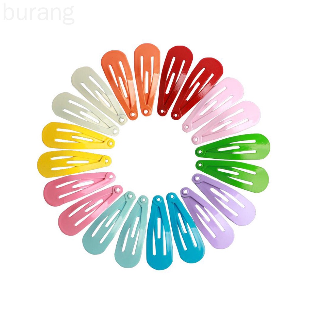 Set 50 Kẹp Tóc Kim Loại Màu Sắc Ngọt Ngào Cho Bé Gái
