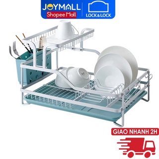 [LIFEHL206 giảm 100% đơn 0đ] Kệ Chén Dĩa 2 Tầng Bằng Nhôm Lock&Lock LDR204 (575x350x275MM) - Hàng Chính Hãng - JoyMall