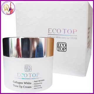 Kem dưỡng trắng makeup bật tone ecotop collagen white tone up cream 50ml