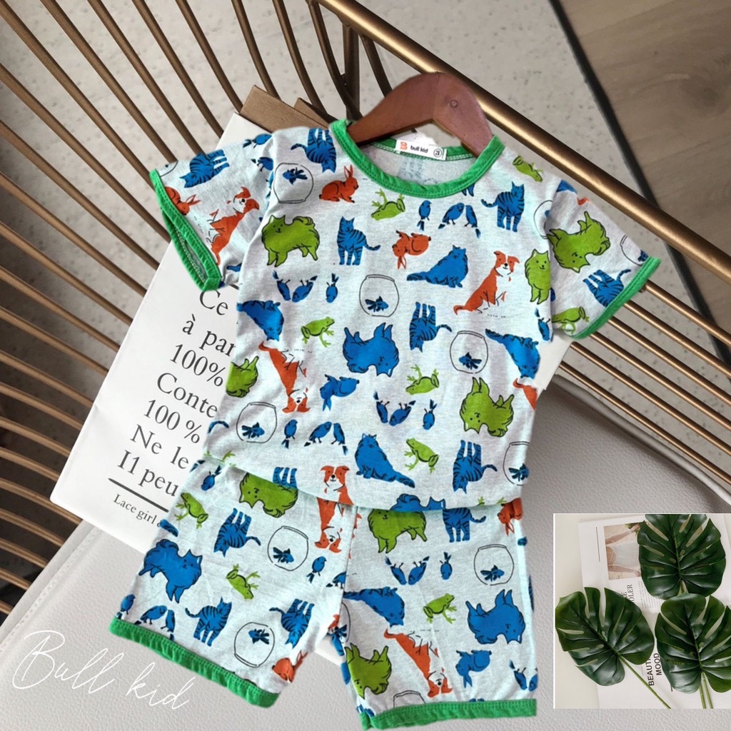 &lt;SALE&gt;COMBO 3 bộ cotton 100% họa tiết siêu dễ thương cho bé-đồ bộ mùa hè cho bé(size 5-25kg)