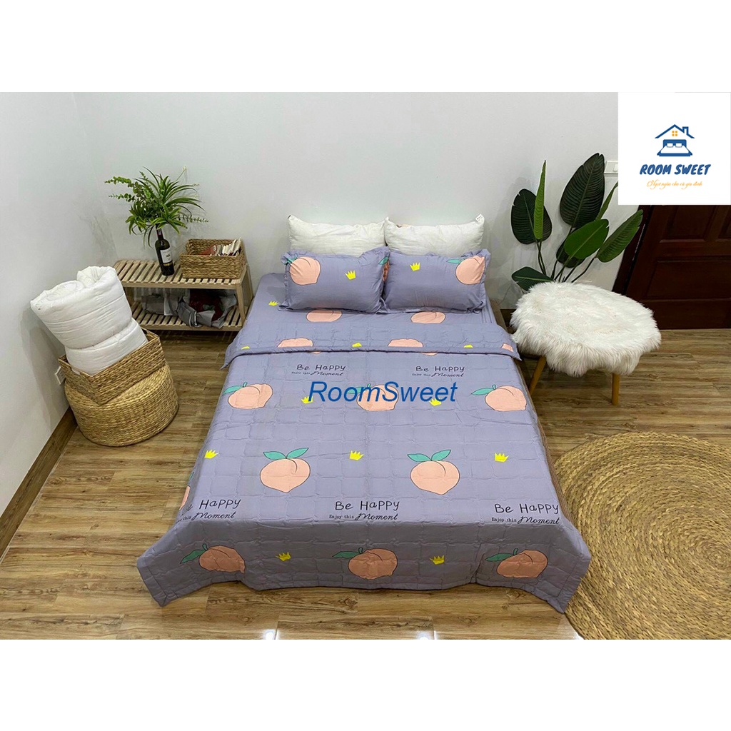 Chăn Hè Thu  Siêu Gọn Nhẹ Chất Liệu Cotton Poly Thấm Hút Mồ Hôi Tốt , Chần Bông 3 Lớp Dày