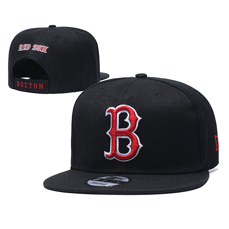 MLB Boston cap Red Sox plain sport Snapback Hiphop travel Trucker Owc9