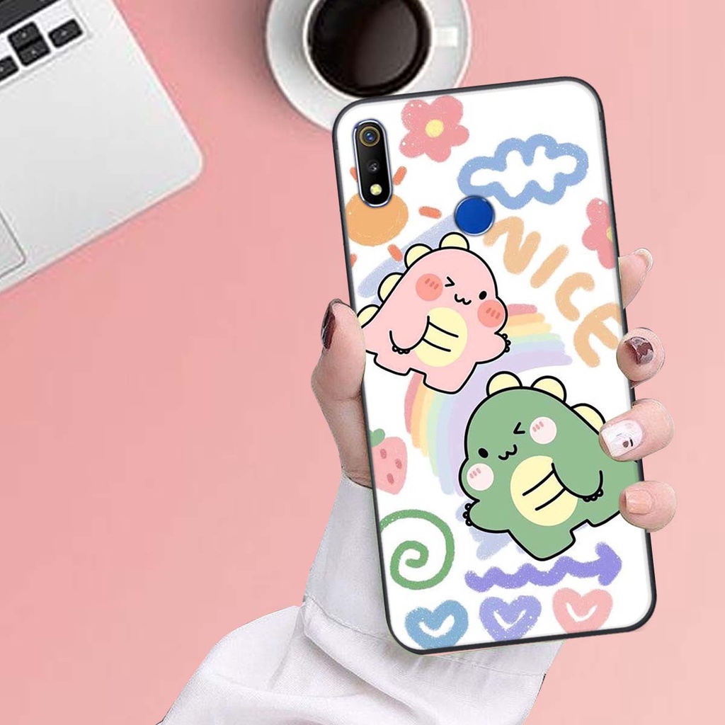 Ốp lưng Oppo REALME 3 / REALME 3 PRO in hình khủng long , gấu nâu xinh xắn, siêu cute  mà còn vô cùng RẺ -ĐẸP