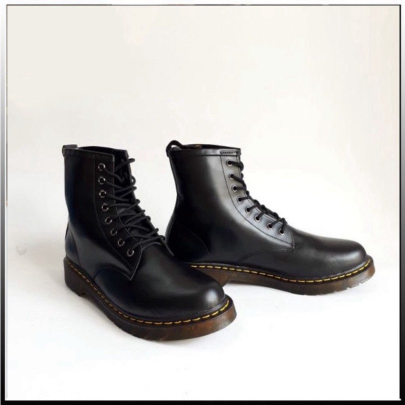 Giày Boots Martens nam SN11 cao cổ da bò đến độn thời trang