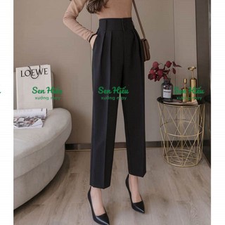 Quần tây công sở baggy vải tuyết mưa gấu bằng