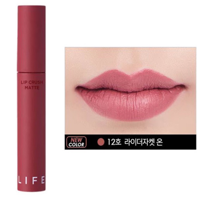 Son Kem Siêu Lì It’s Skin Life Color Lip Crush Matte màu 12