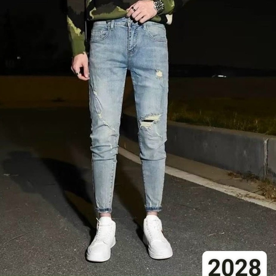 Quần jean nam đẹp co giãn đơn giản from đẹp Soái Ca hợp Thời Trang ms2028