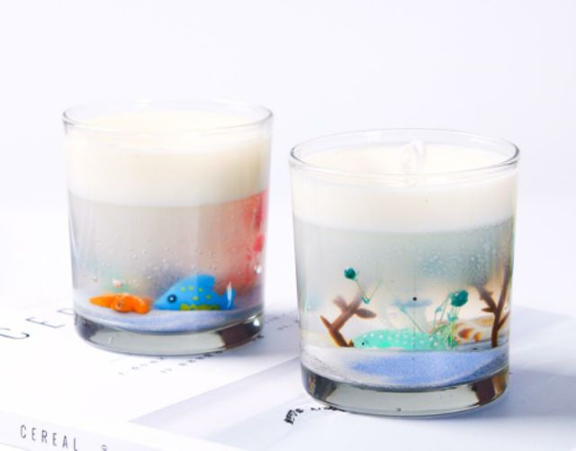 Combo tự làm Ly nến sáp GEL trong suốt KÈM PHỤ KIỆN DECOR tự làm Nến Handmade - 9293store - 9293kitdecor