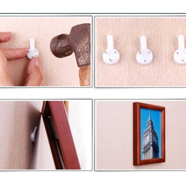 Combo 5 móc treo đinh ghim 3 chân treo tranh tiện lợi | BigBuy360 - bigbuy360.vn