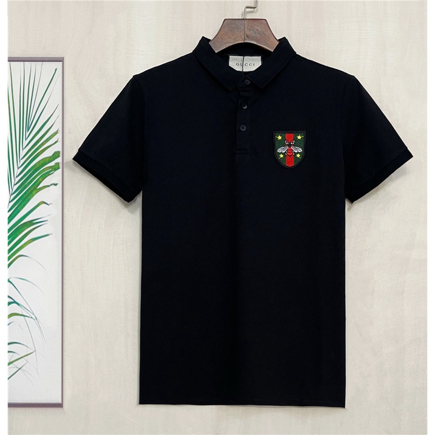 Áo Thun polo Tay Ngắn Thêu Hình Ong Size 4XL Thời Trang Xuân Mới Cho Nam Burberr 2022