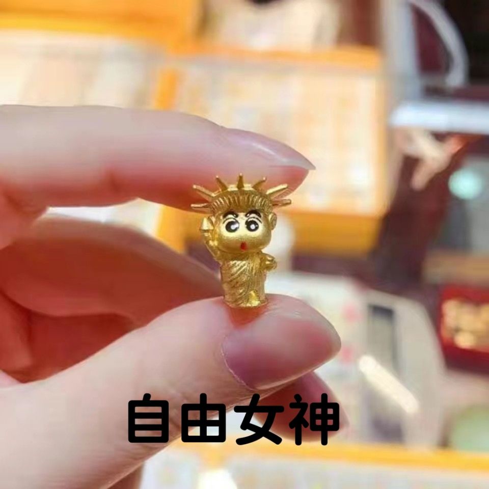 Vòng Tay Hạt Vàng Cát Chuyển Đổi Hình Tượng Nữ Thần Tự Do Shin-Chan Dễ Thương Phù Hợp Với Bé Trai Bé Gái UAAZ