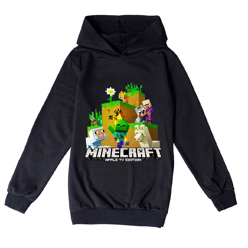 Áo Khoác Hoodie In Hình Game Minecraft Thời Trang Mùa Thu 2020 Cho Bé Trai