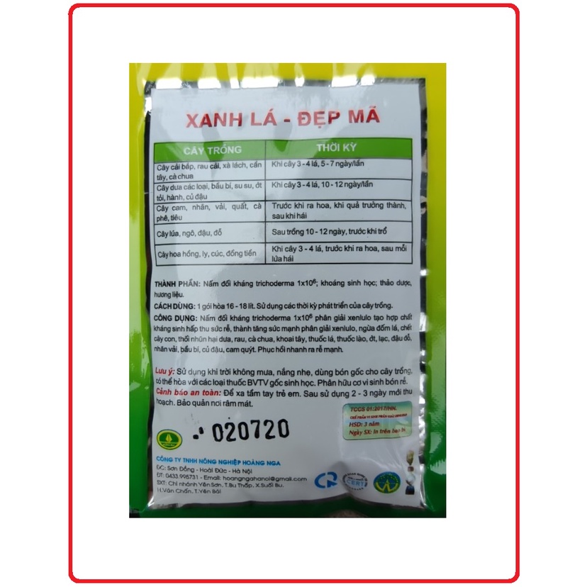 ( HOT ) Chế phẩm nấm đối kháng Tribas 25gr giúp ngăn ngừa các hiện tượng thối rễ, vàng lá, chết cây con