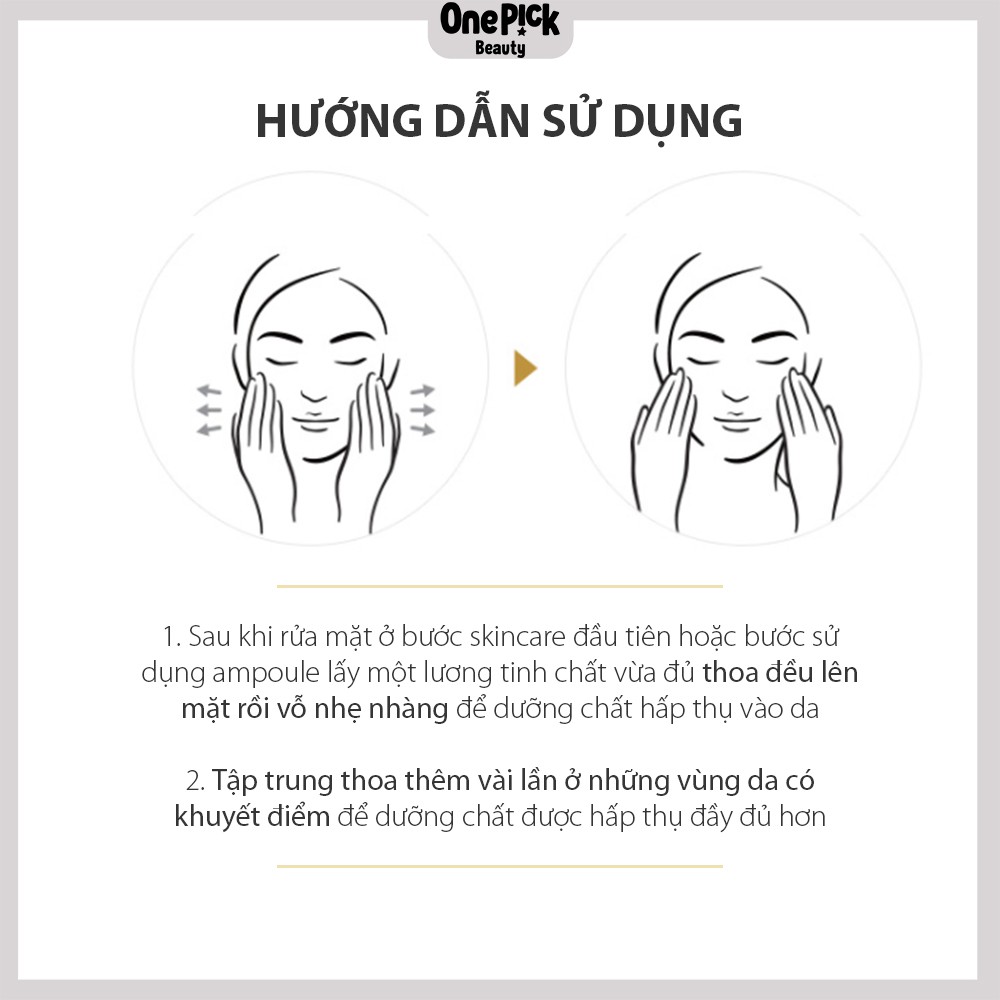 OnePick) Tinh chất cung cấp dưỡng chất và năng lượng cho da, cải thiện nếp nhăn, dưỡng da căng bóng, dưỡng trắng chuyên sâu dung lượng lớn