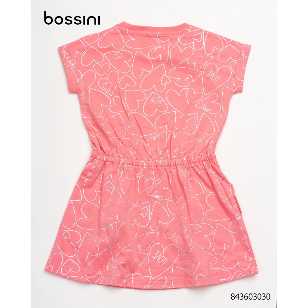 Đầm bé gái họa tiết trái tim đáng yêu Bossini 843603030