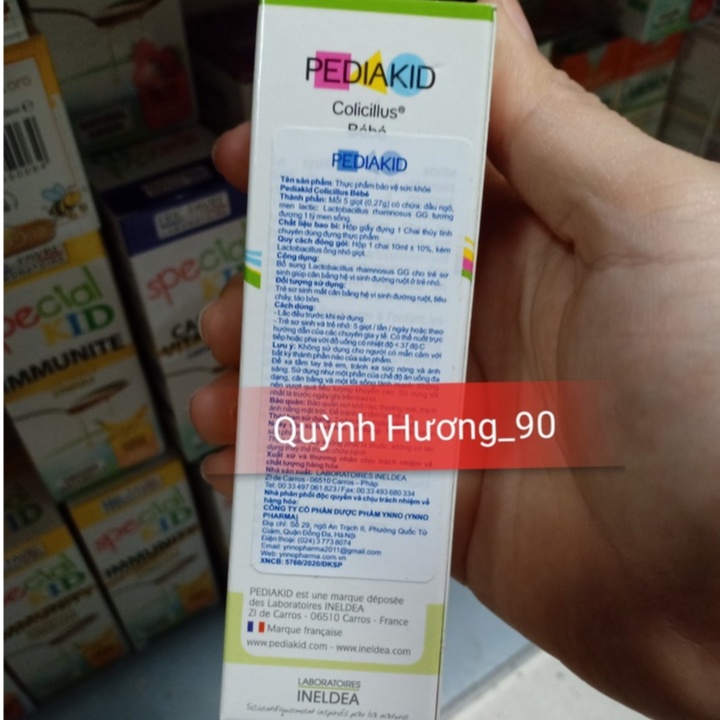 (CHÍNH HÃNG)Men tiêu hoá PEDIAKID Colicillus bebe 10ml.