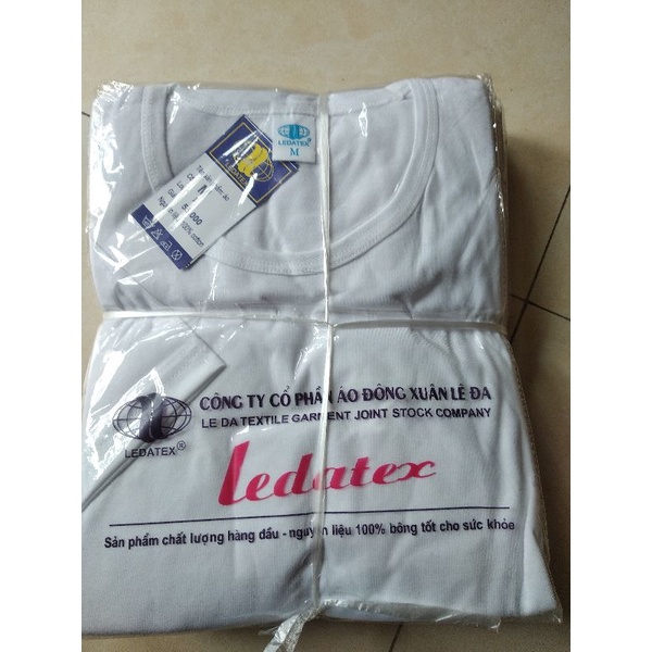 COMBO 5 chiếc áo lót nam cộc tay 100% Cotton LEDATEX