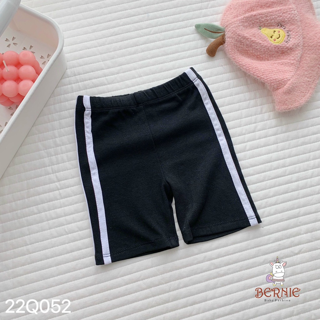 Quần legging bé gái phong cách thể thao, quần ngố bé gái xinh xắn, cotton mềm