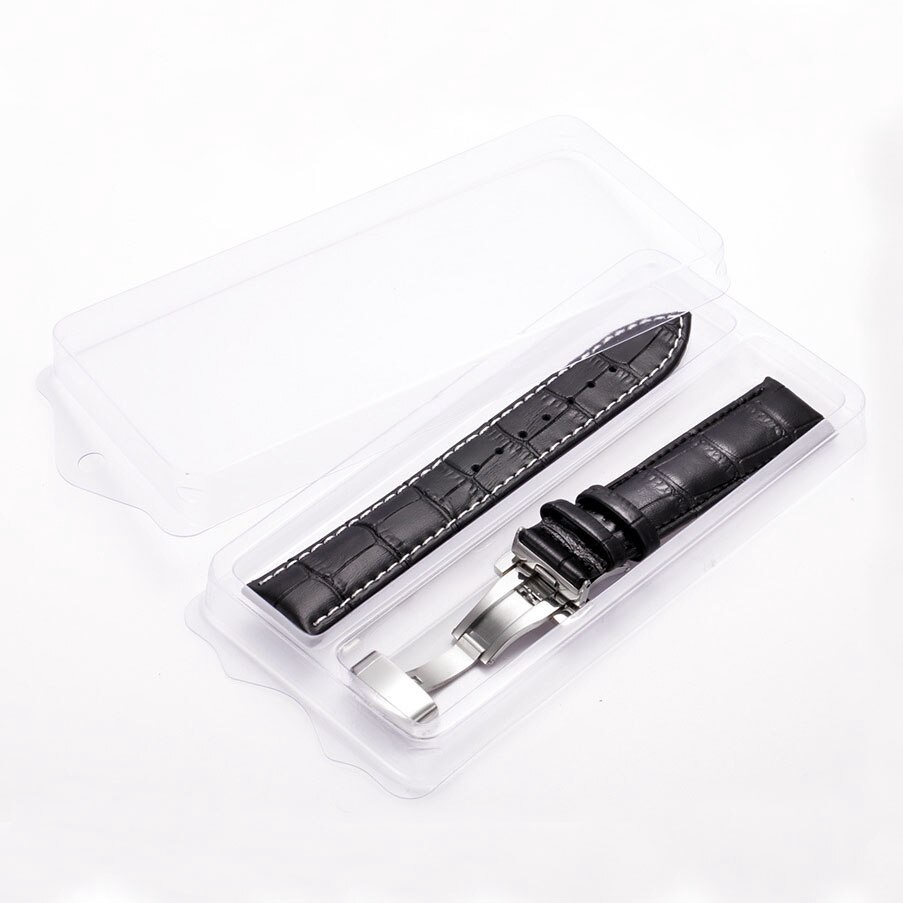 Dây đồng hồ da thật họa tiết cá sấu thay thế 12 13 14 15 16 17 18 19 20 21 22 23 24 mm