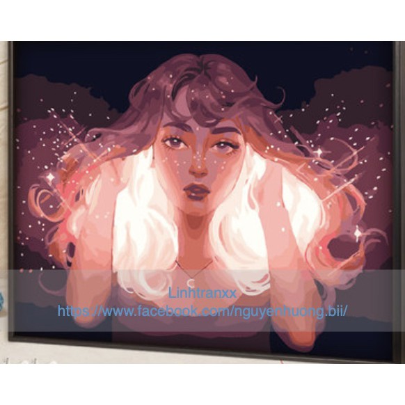 (sẵn) Tranh sơn dầu số hóa kích thước 40x50cm (có khung) | BigBuy360 - bigbuy360.vn