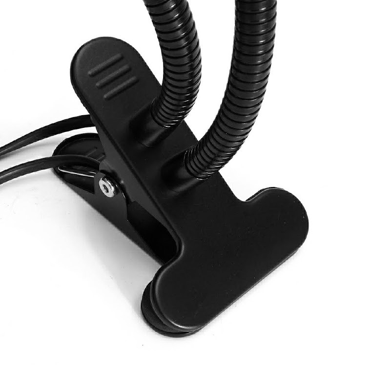 Kẹp giữ đèn sưởi gốm sứ cho bò sát 2 đầu