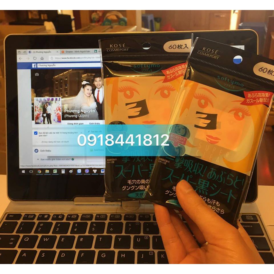 Giấy thấm dầu Kose softymo - Nhật Bản