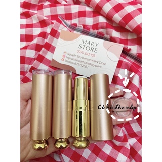 vỏ son vàng có hũ dưỡng 1 trong 2 (khuôn 12.1)- vỏ son handmade